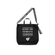 Human Made Nylon Heart 2-Way Tote Bag Black