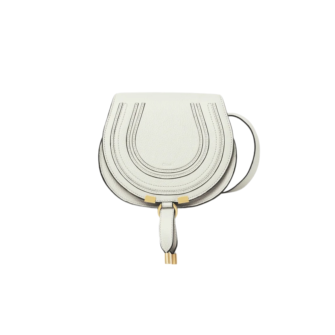 끌로에 마르씨 스몰 새들백 화이트(Chloe Marcie Small Saddle Bag White) - 1