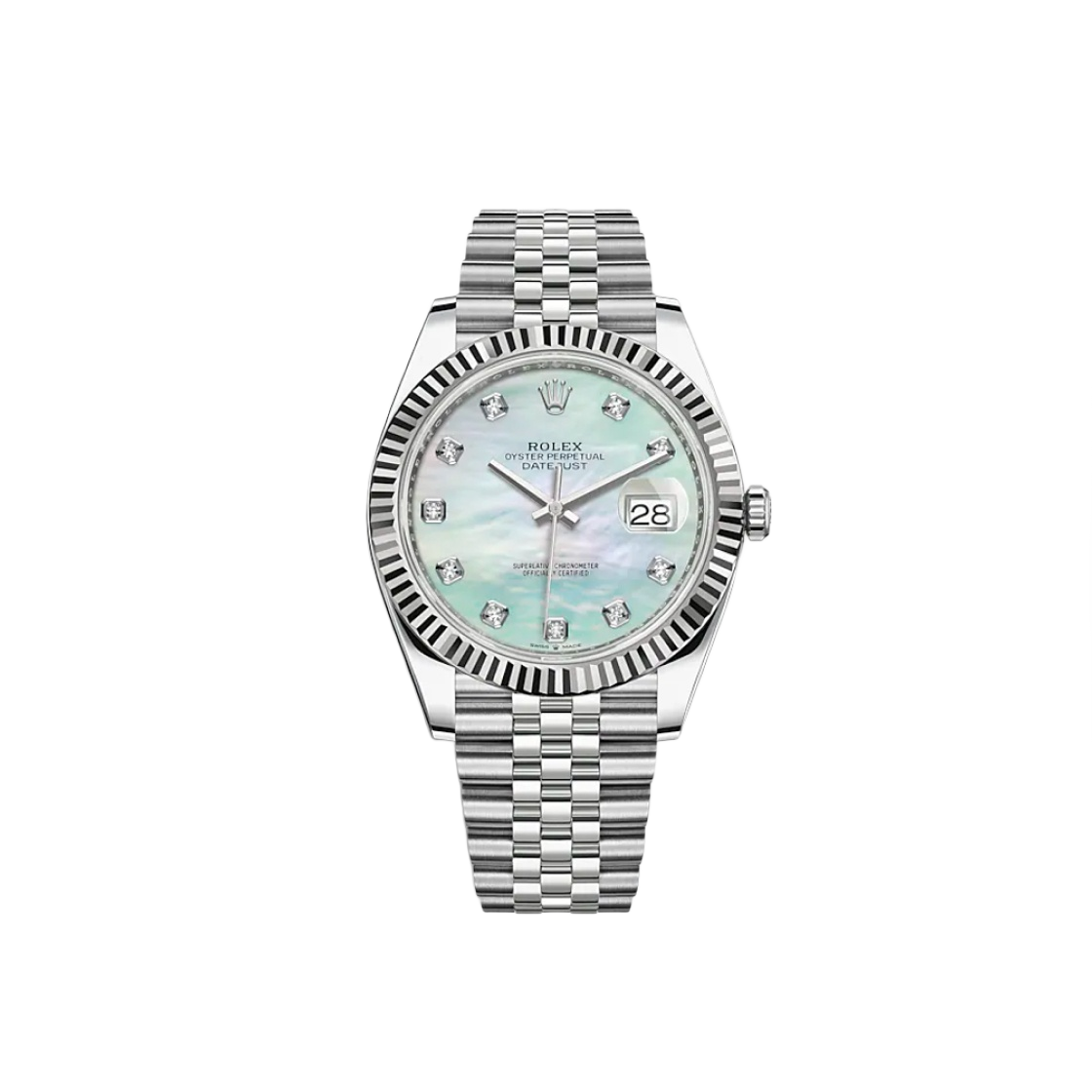 126334 Rolex Datejust 41mm 126334 MoP Diamond-Set Jubilee - 대표 이미지 #1