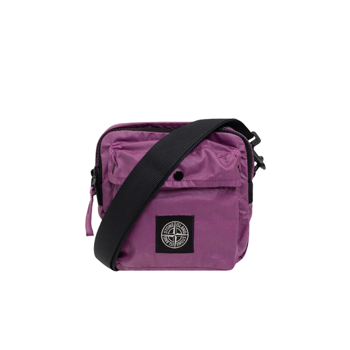 스톤 아일랜드 90270 무솔라 고마타 캔버스 프린트 맵 홀더 백 바이올렛 - 23SS(Stone Island 90270 Mussola Gommata Canvas Print Map Holder Bag Violet - 23SS) - 1