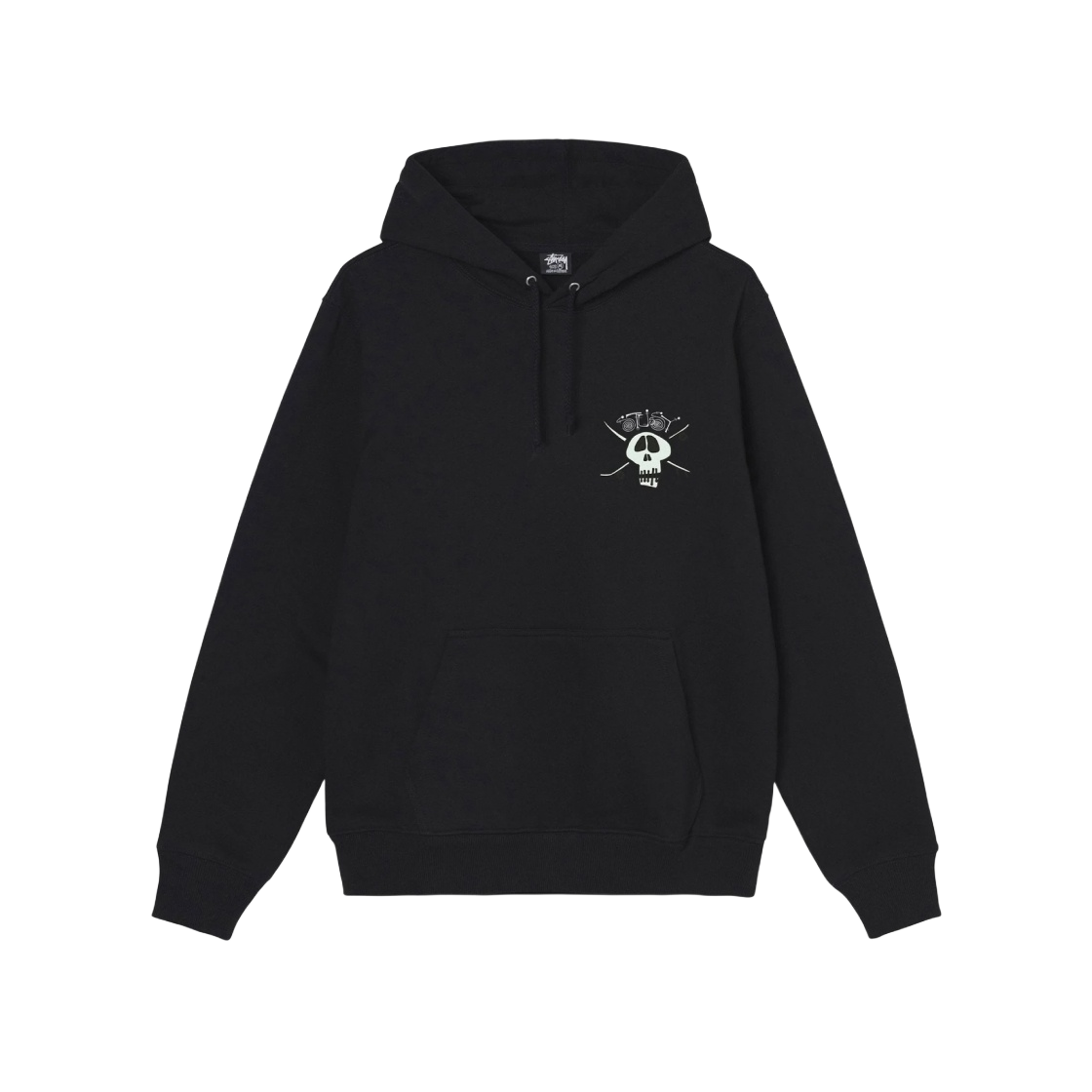 스투시 서프 스케이트 스컬 후드 블랙 | Stussy | KREAM
