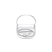 Diesel 1DR Mini Bag in Mirrored Leather Silver