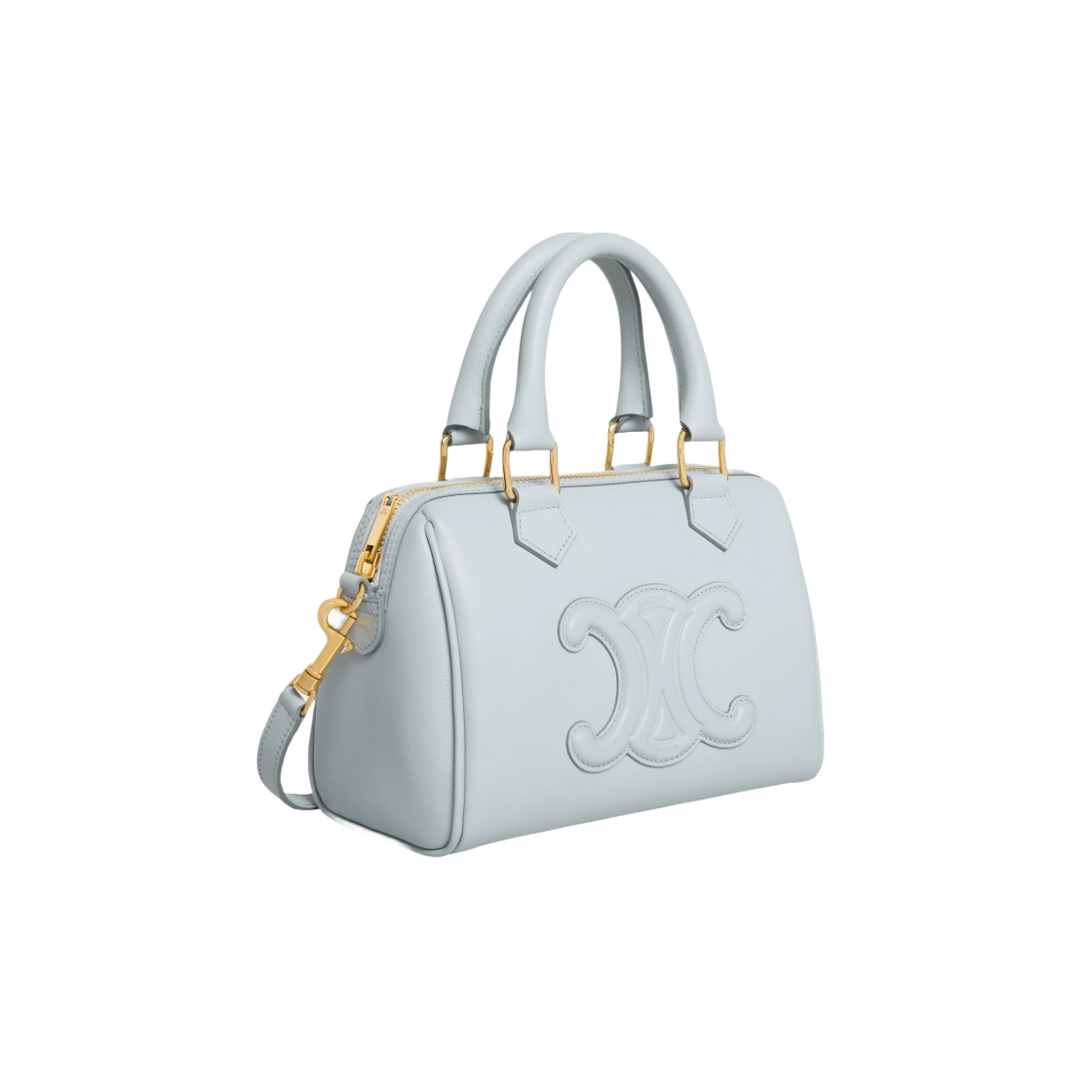 셀린느 스무스 카프스킨 스몰 보스턴 퀴르 트리옹프 소프트 블루(Celine Small Boston Cuir Triomphe in Smooth Calfskin Soft Blue) - 2