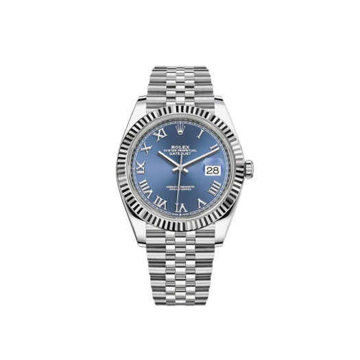 Rolex Datejust 41mm 126334 Azzuro Blue Roman Jubilee