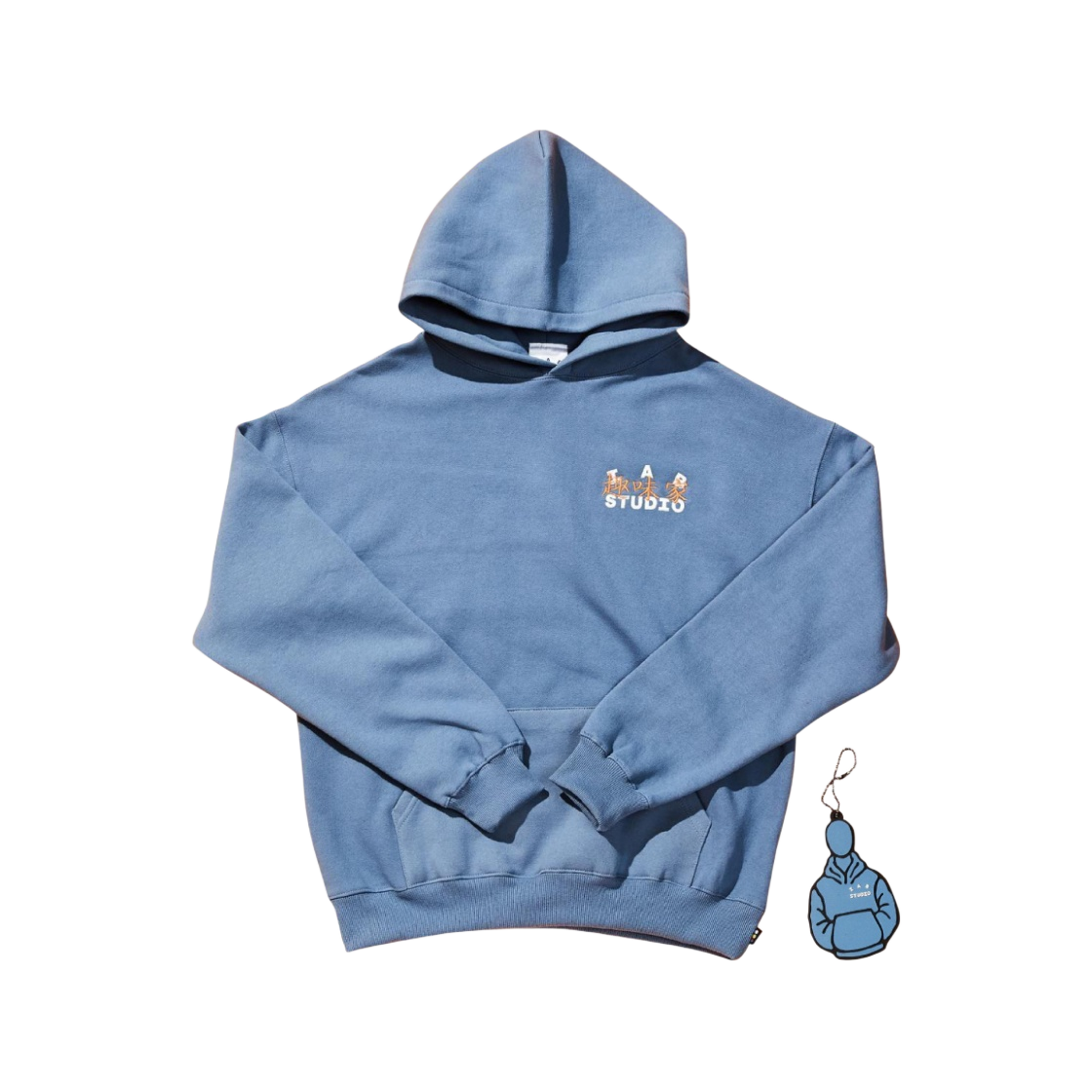★入手困難★IAB Studio Hoodie Keyring 아이앱 스튜디오 x 취미가 후드 & 키링 애쉬 블루 | IAB Studio