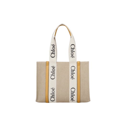 Chloe Woody Medium Tote Bag Honey Gold