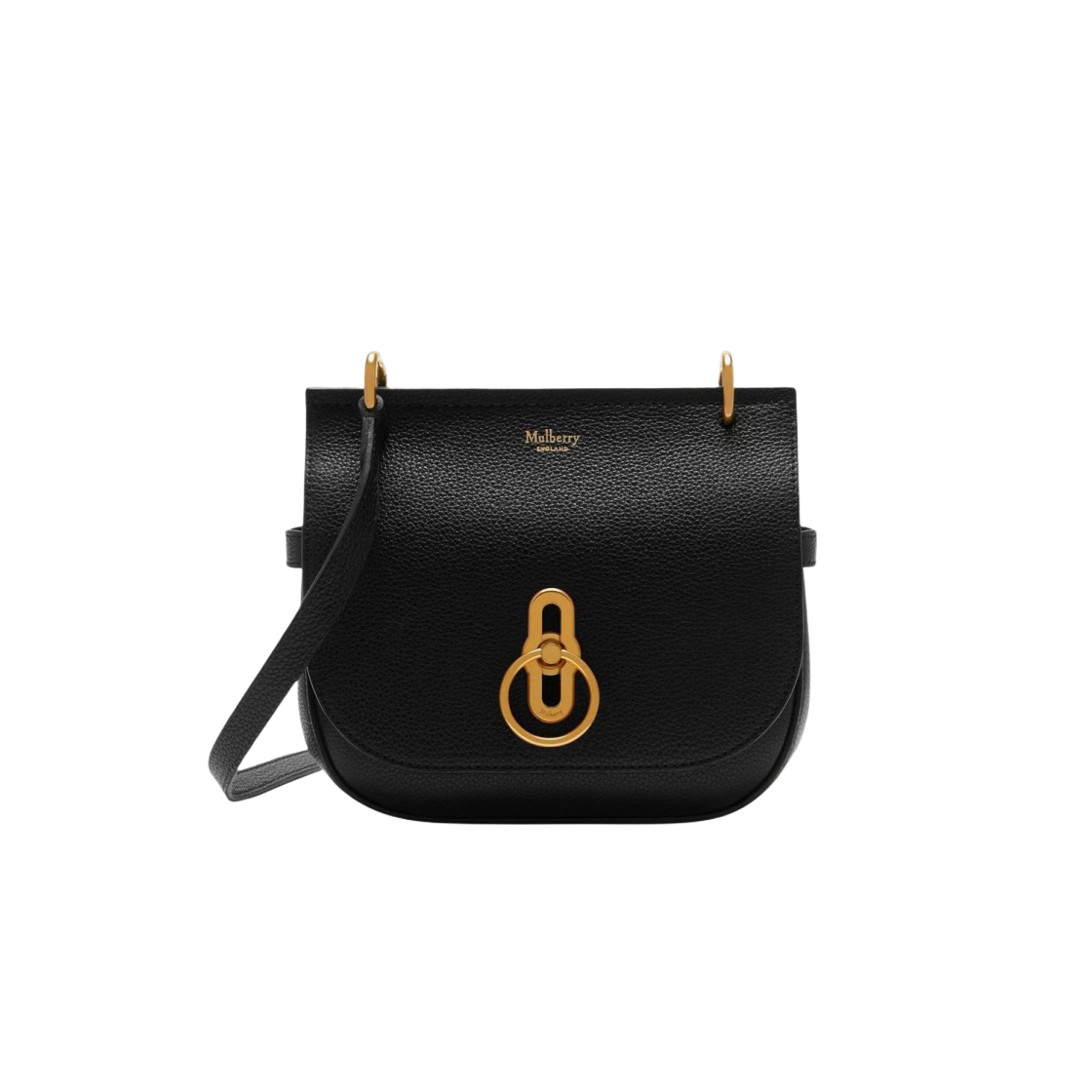 멀버리 스몰 클래식 그레인 스몰 앰벌리 사첼 블랙(Mulberry Small Classic Grain Small Amberley Satchel Black) - 1