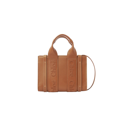 Chloe Woody Mini Tote Bag Caramel