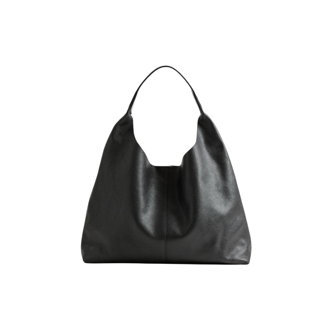 앤아더스토리즈 라지 레더 토트백 블랙(& Other Stories Large Leather Tote Bag Black)