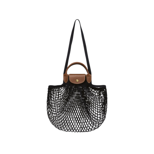 Longchamp Le Pliage Filet Top Handle Bag Black