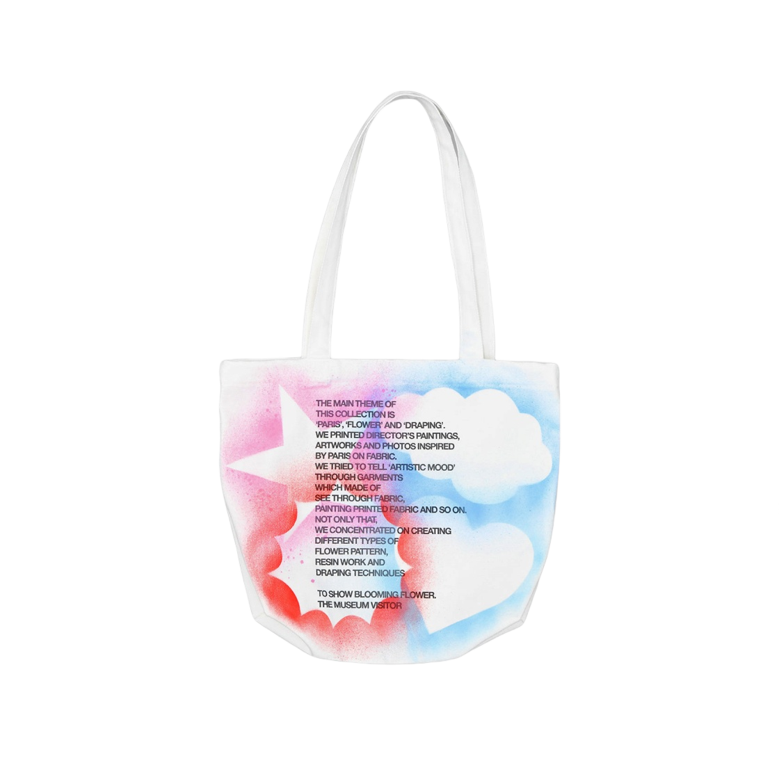 더뮤지엄비지터 멀티 스프레이드 에코백 화이트(The Museum Visitor Multi Sprayed Eco bag White)