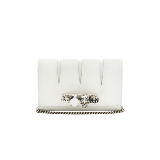 Alexander McQueen Slash Clutch Ivory