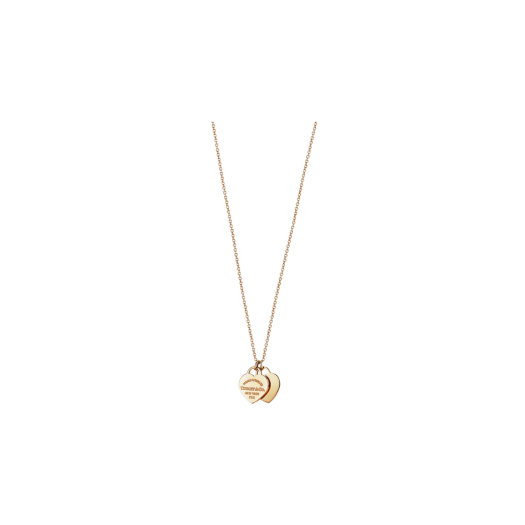 Tiffany & Co. Return to Tiffany Double Heart Tag Pendant Mini Yellow Gold
