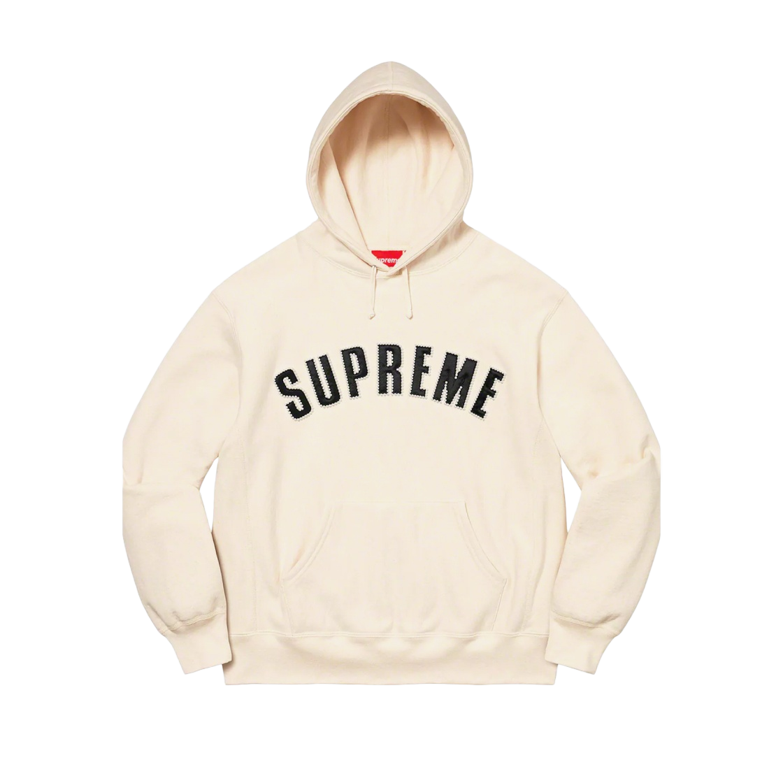 - Supreme Pearl Logo Hooded Sweatshirt Natural - 21FW - 대표 이미지 #1