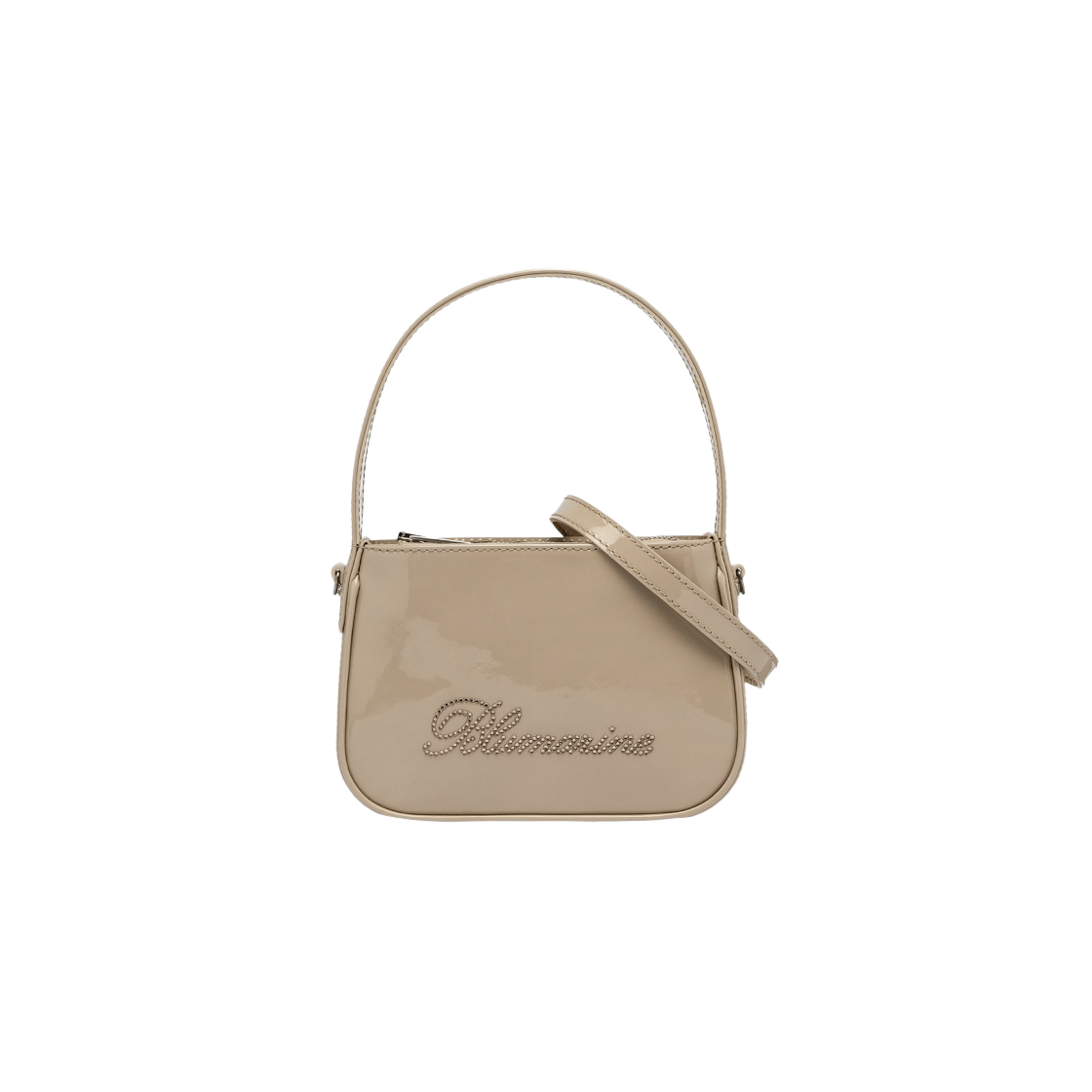 HW170A-N0822 Blumarine Logo Patent Mini Bag Beige