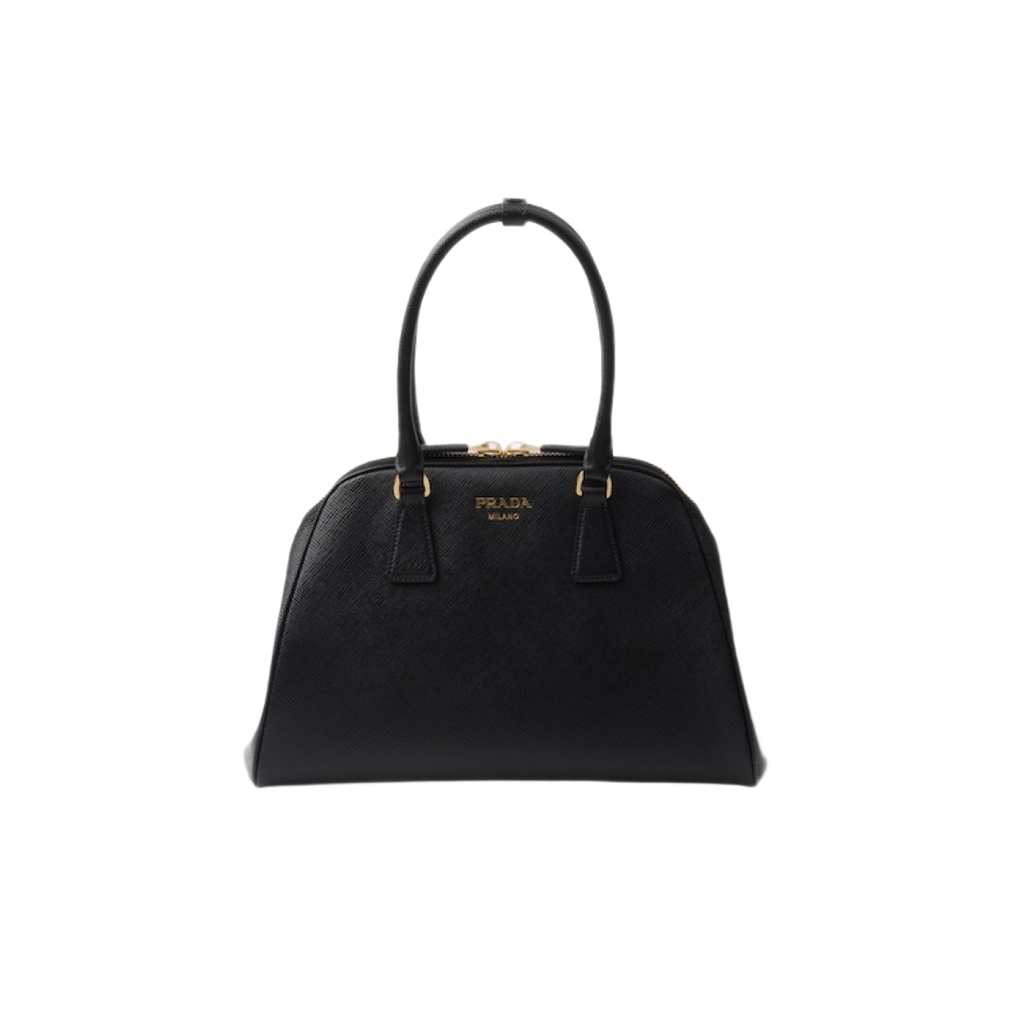 1BG537-2A4A-F0002 Prada Medium Saffiano Leather Bag Black