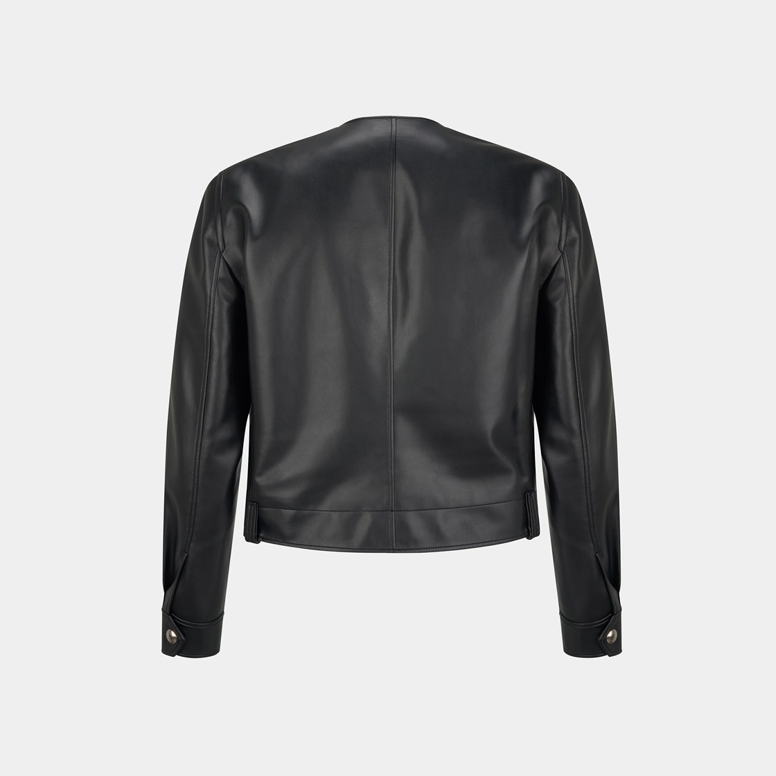 NMA5AWJ03BK Noice Pure Collar Leather Jacket Black - #2