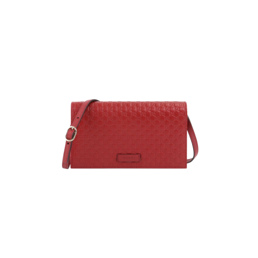 Gucci Micro GG Ssima Mini Crossbody Bag Red