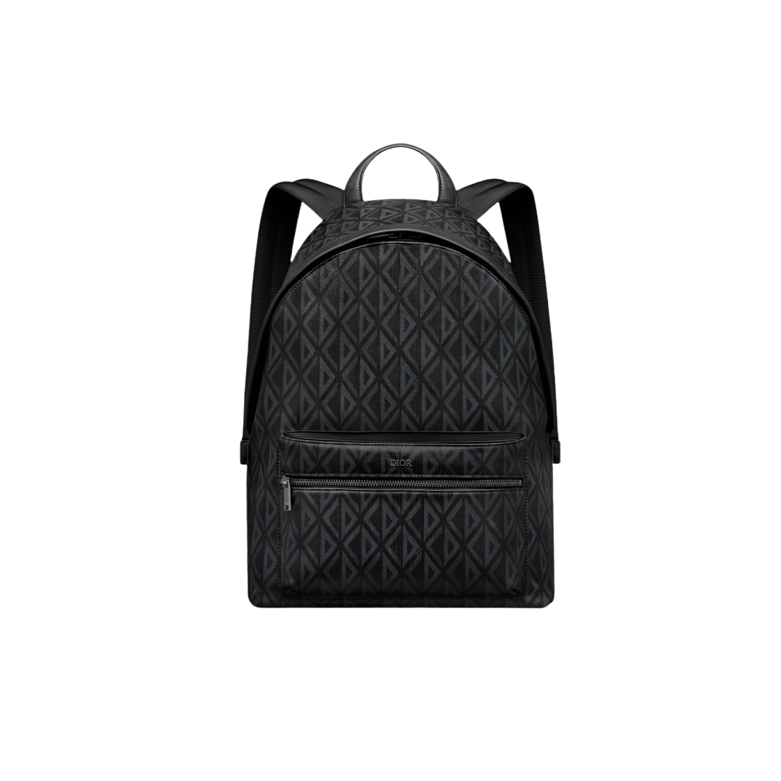 디올 라이더 백팩 블랙 CD 다이아몬드 캔버스 스무스 카프스킨(Dior Rider Backpack Black CD Diamond Canvas Smooth Calfskin) - 1
