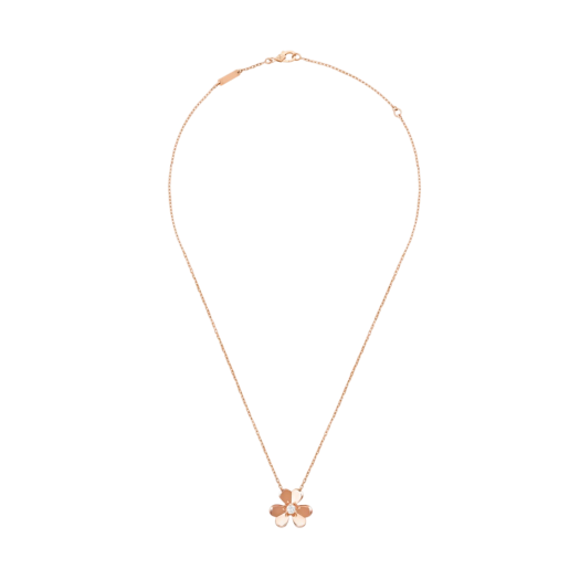 (W) Van Cleef & Arpels Frivole Clip Pendant Small Pink Gold Diamond