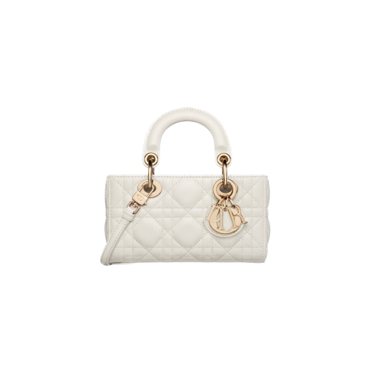 Dior Lady Micro D-Joy Bag Cannage Lambskin Latte