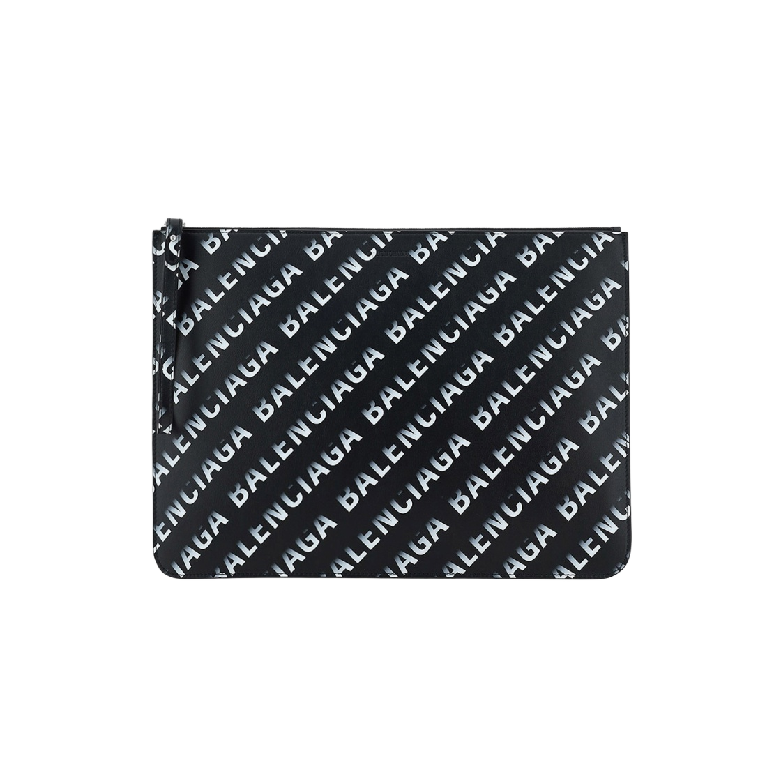 6306261WV031160 Balenciaga Logo Lettering Cash Strap Clutch Black - 대표 이미지 #1