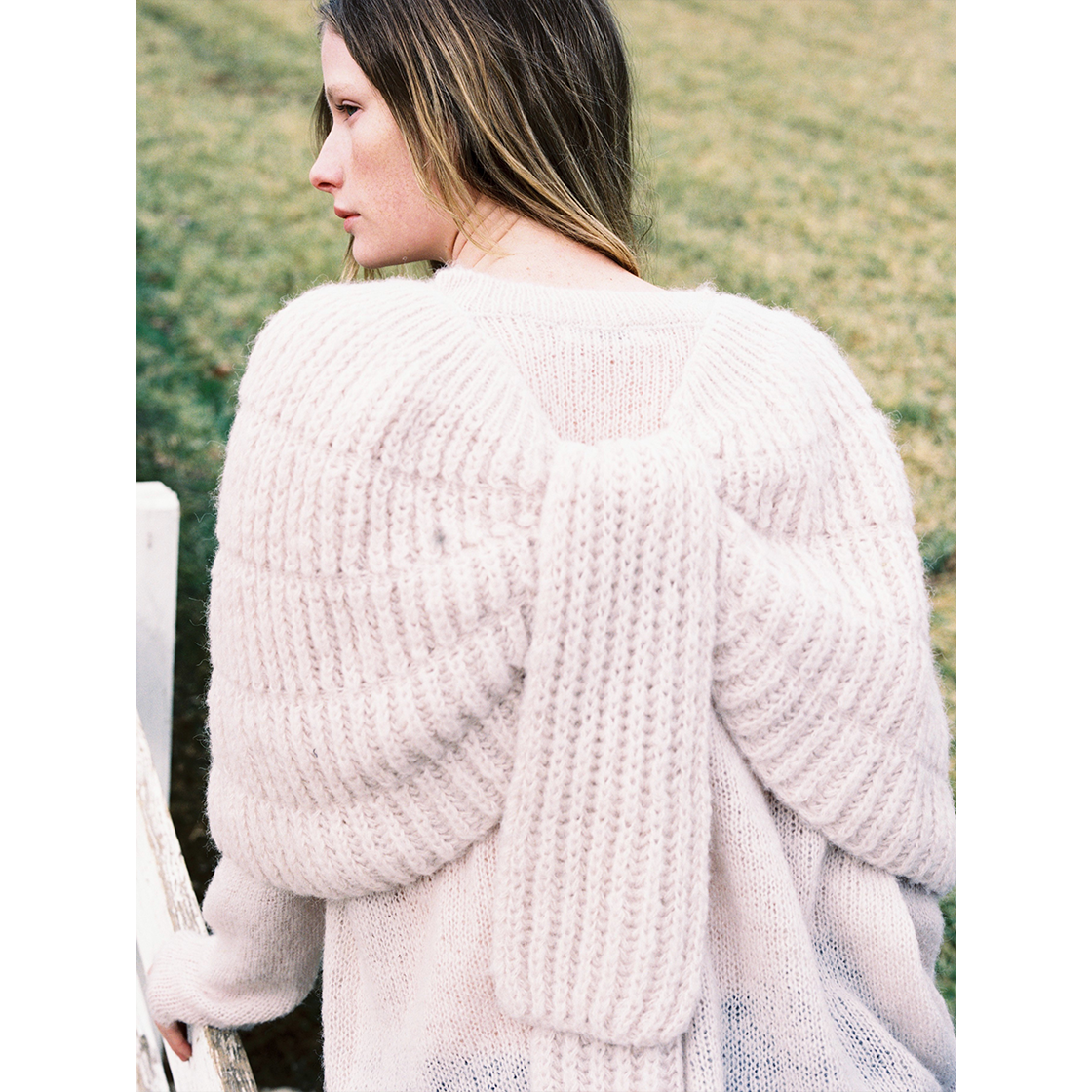 파르벵 리사이클 폴리에스터 케이프 크림 베이지(FARVEN Recycle Polyester Cape Cream Beige) - 2