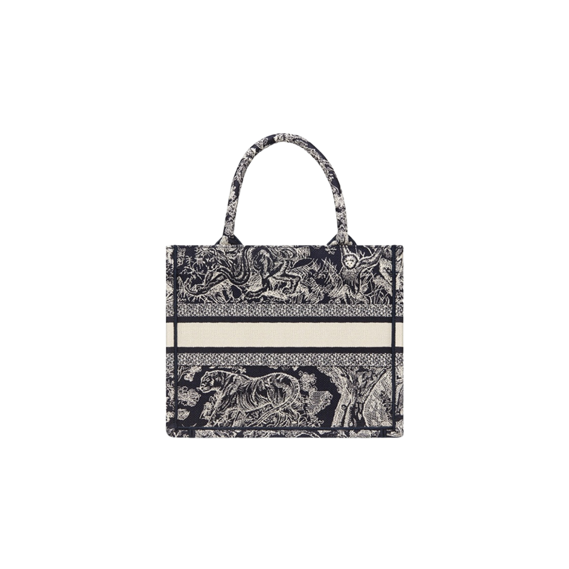 디올 스몰 북 토트백 블루 화이트 리버스(Dior Small Book Tote Blue White Reverse) - 3