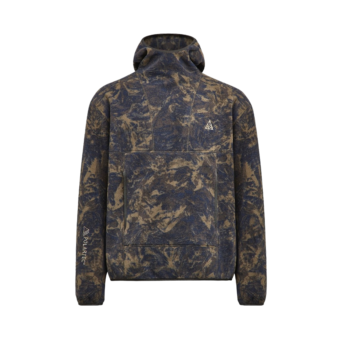 DJ1270-437 Nike ACG Therma-Fit Wolf Tree Fleece Allover Print Pullover Hoodie Thunder Blue Smoke Grey - US/EU - 대표 이미지 #1