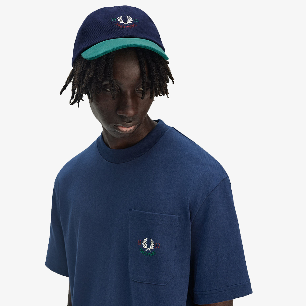 프레드페리 클럽하우스 1952 그래픽 피케 캡 테니스 블루(Fred Perry Clubhouse 1952 Graphic Pique Cap Tennis Blue) - 2
