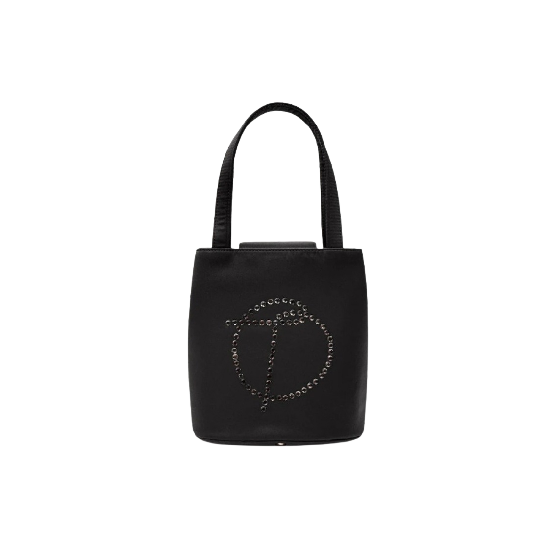 오픈 와이와이 사틴 로고 토트 블랙(Open Yy Satin Logo Tote Black)