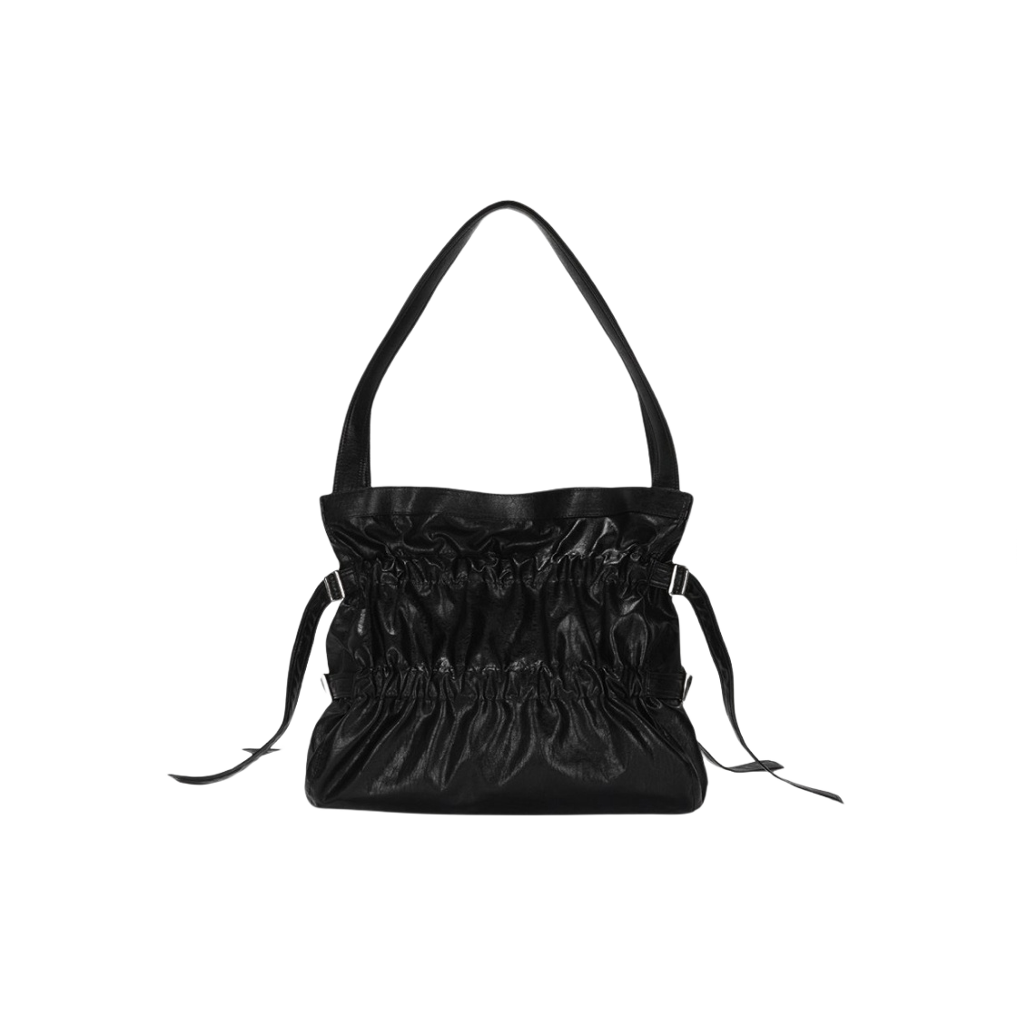 - Matin Kim Faux Leather Seashell Bag Black - #2