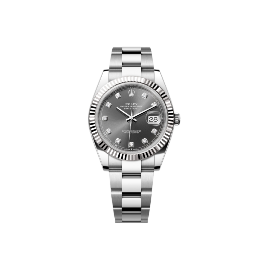 Rolex Datejust 41mm 126334 Slate Diamond-Set Oyster