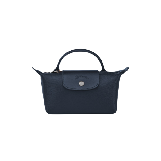 Longchamp Le Pliage City Handle Pouch Blue Navy