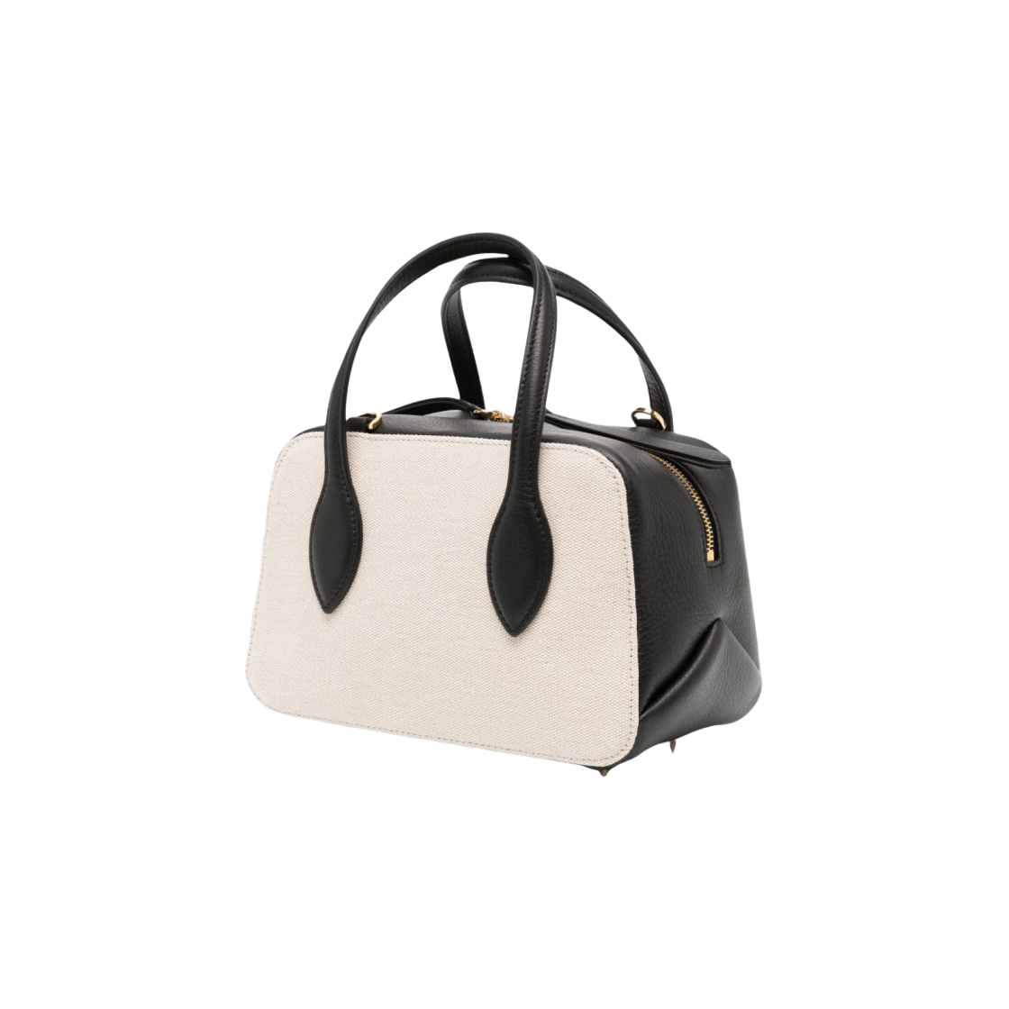케이트 스몰 메이브 패널드 크로스바디백 캔버스 레더 화이트 블랙(Khaite Small Maeve Panelled Crossbody Bag in Canvas Leather White Black) - 2