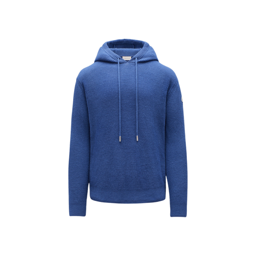 Moncler Wool & Cashmere Hoodie Navy Blue - 22SS