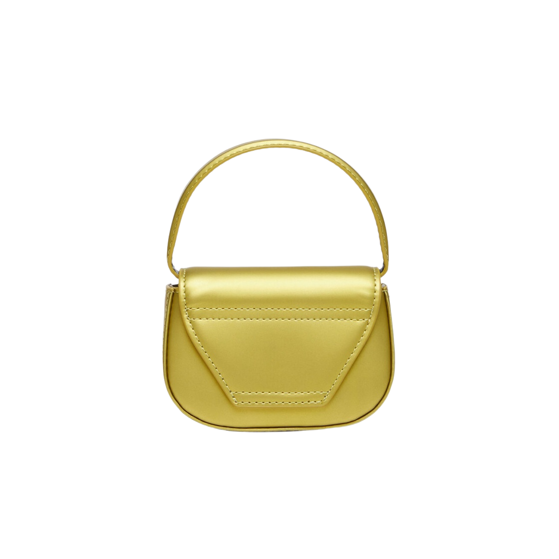 디젤 1DR Xs 숄더백 인 메탈릭 매트 레더 골드(Diesel 1DR Xs Shoulder Bag in Metallic Matte Leather Gold) - 3