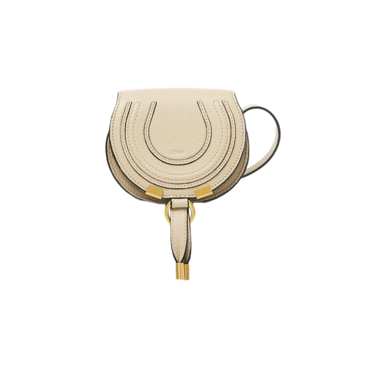 Chloe Marcie Nano Saddle Bag Root Beige