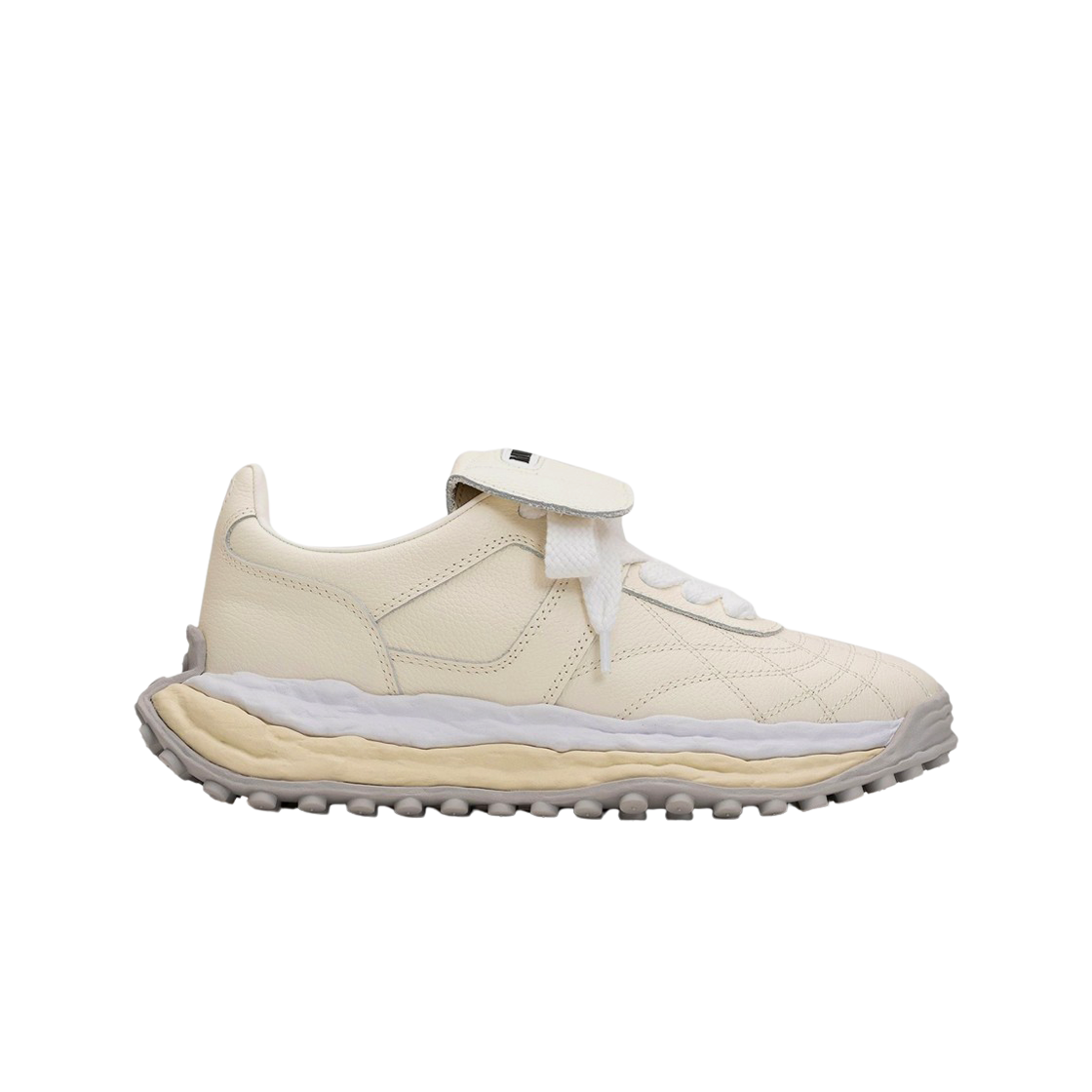 A14FW701-WHITE Maison Mihara Yasuhiro Scott OG Sole Leather Low-top Sneakers White