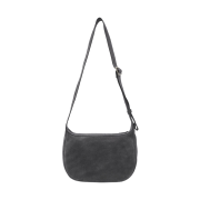 COS Crossbody Saddle Bag Suede Black
