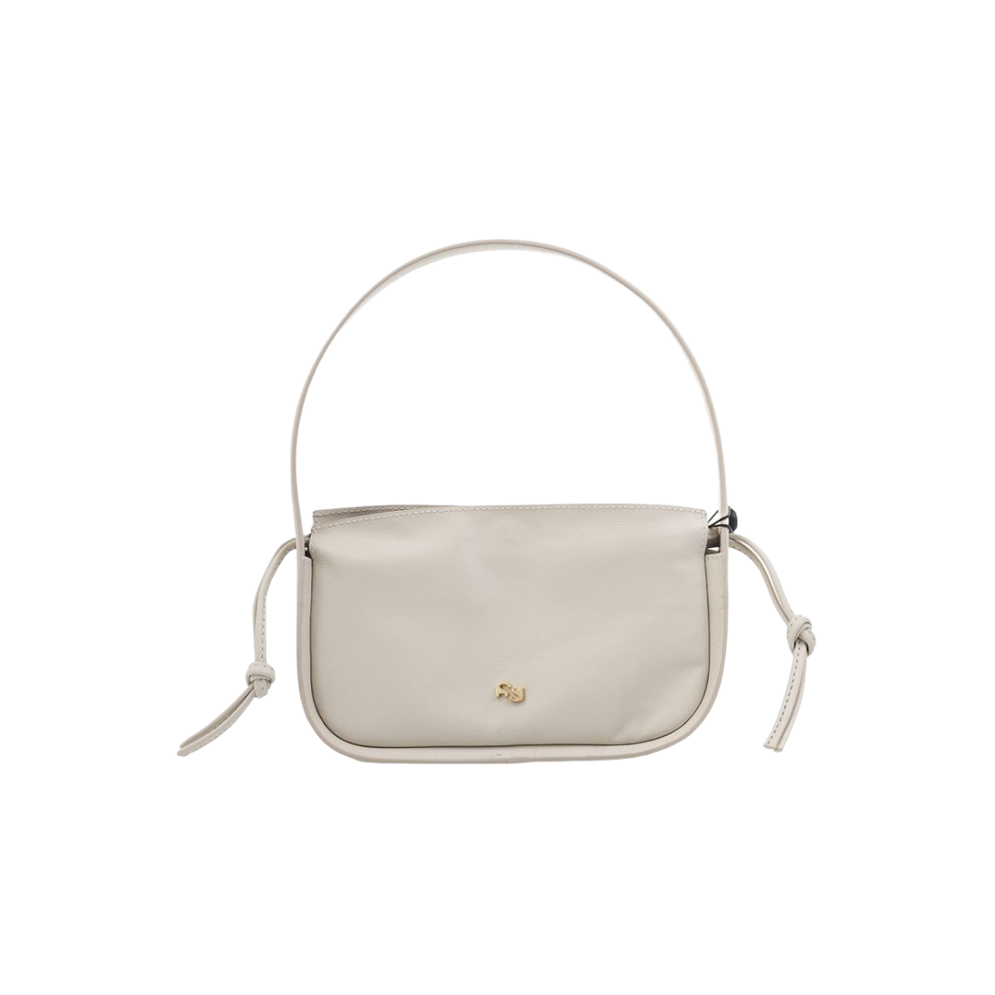 YUZCO-HB-MS-11 Yuzefi Mini Scrunchie Tote Bag Off White