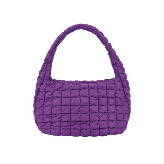 COS Quilted Oversized Shoulder Bag Purple