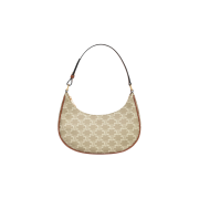 Celine Ava Bag in Triomphe Canvas and Calfskin Grege