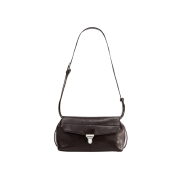 Lemaire Glossy Vegetable Leather Small Gear Bag Espresso