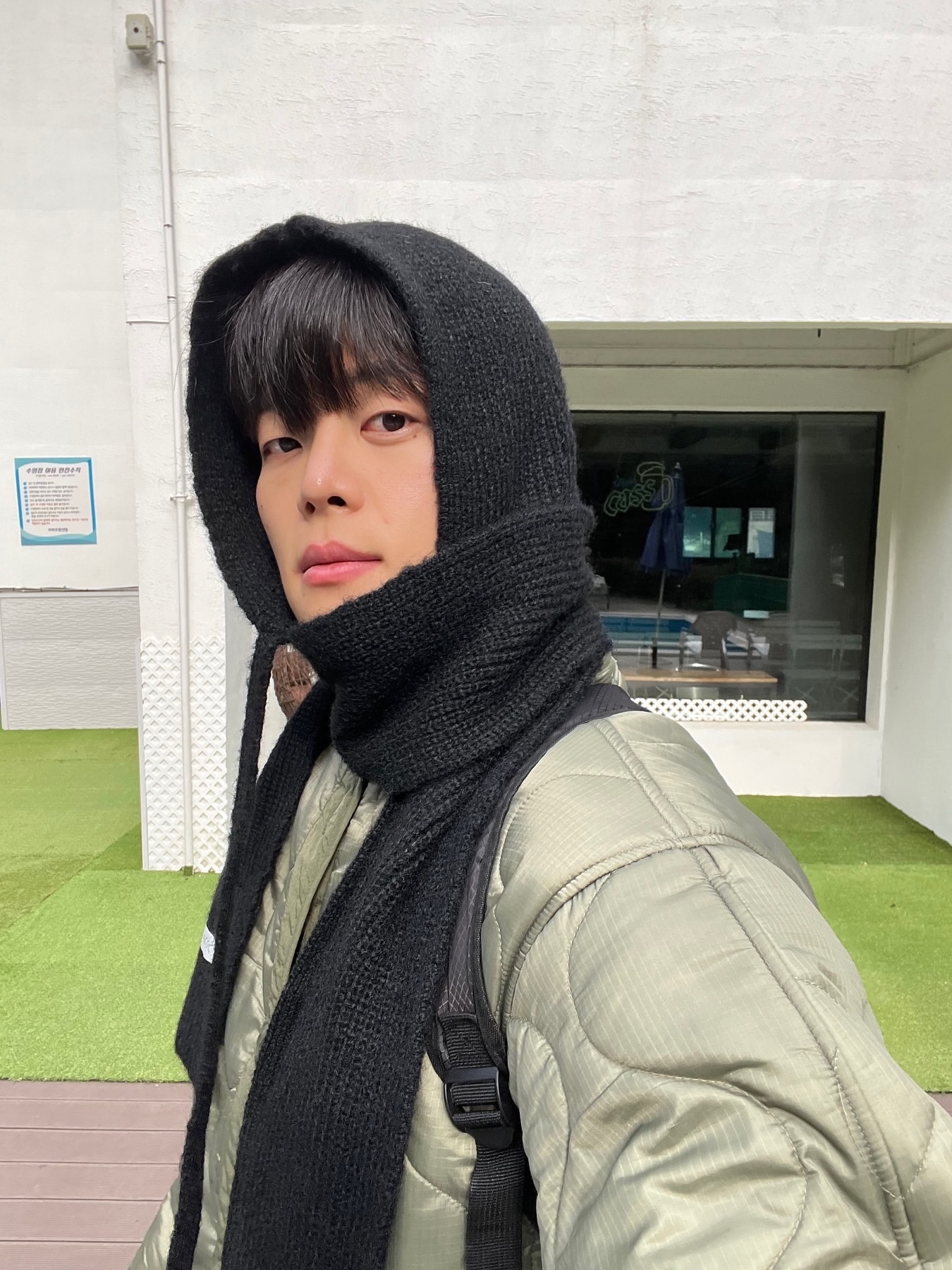 ACOC Nomad Balaclava_Black 착용 스타일 - 2