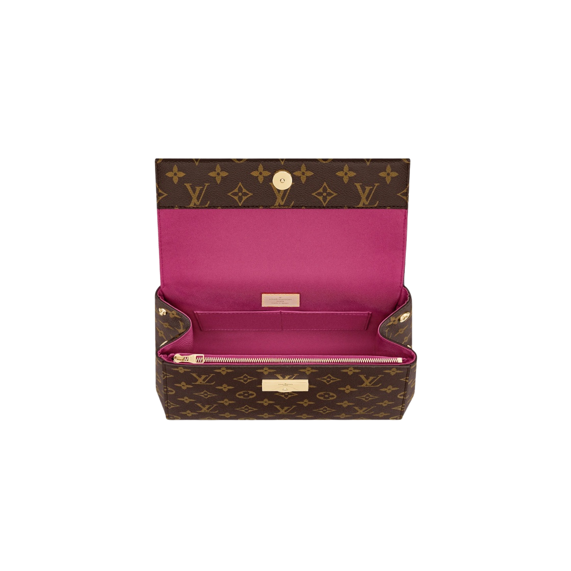 M42738 Louis Vuitton Cluny BB Monogram Fuchsia Bordeaux Red - #2