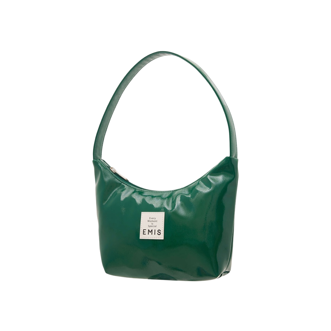 이미스 뉴 에나멜 호보백 그린(Emis New Enamel Hobo Bag Green) - 2