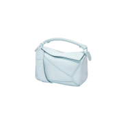 Loewe Mini Puzzle Bag in Satin Calfskin Aquamarine