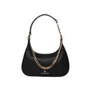 Michael Kors Piper Small Pebbled Leather Shoulder Bag Black