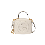 Gucci Blondie Top Handle Bag White Leather